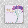 Granny Birthday Card Tulip Design, thumbnail 1 of 3