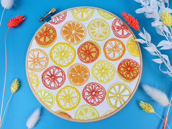 Oranges And Lemons Embroidery Kit, 2 of 6