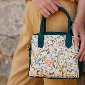 Eloise Mini Bowling Bag Iris Green, 6 of 6