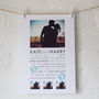 Personalised Photo Love Story Valentines Print, thumbnail 2 of 3