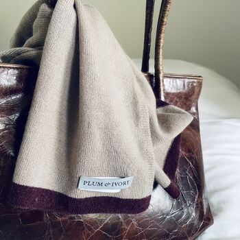 Beige Cashmere Scarf, 2 of 5