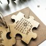 Jigsaw Wooden Save The Date, thumbnail 3 of 4