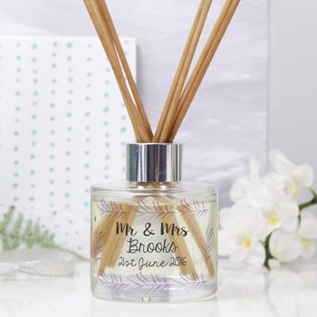 Personalised Wedding Reed Diffuser Gift Set, 9 of 10