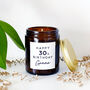 Personalised 30th Birthday Soy Wax Candle Gift Choice Of Fragrance, thumbnail 1 of 8