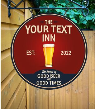 Stumble Inn Personalised Home Pub Sign / Man Cave Sign, 2 of 9