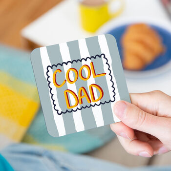 Cool Dad Striped Coaster, 2 of 6