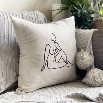 Lady Line Art Cushions, 2 of 6