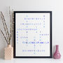 Personalised Family Names Print Crossword Gift, thumbnail 1 of 11