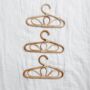 Floral Baby And Kids Rattan Hanger Set Of Three, thumbnail 1 of 4