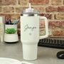 Personalised Star 40oz White Travel Cup, thumbnail 2 of 2