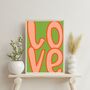 'Love' Typography Print Statement Wall Art, Unframed, thumbnail 7 of 8