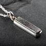 Muonionalusta Meteorite Necklace Sterling Silver, thumbnail 4 of 5