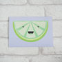 Cute Lime Slice Greeting Card, thumbnail 2 of 5