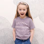 'Ice Cream Appreciation Society' Kid's Lavender T Shirt, thumbnail 1 of 7