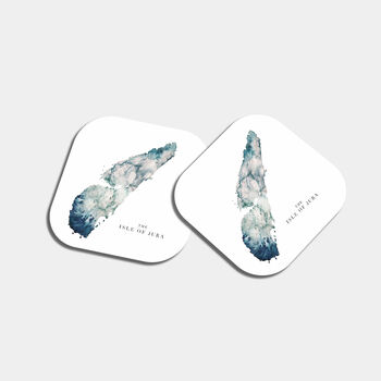 Scotland's Islands Watercolour Map Table Coasters, 6 of 8