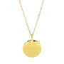 Organic Personalised Disc Necklace With White Sapphire, thumbnail 7 of 8