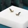 Sterling Silver Mystic Topaz Cz Marquise Cluster Stud Earrings, thumbnail 4 of 9