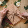 Reusable Organic Cotton Gift Wrap 'Crossweave’, thumbnail 1 of 11