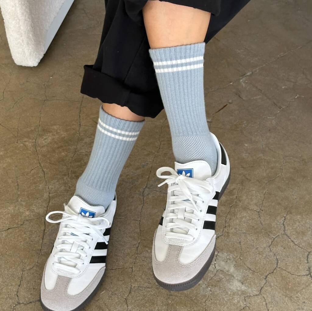 Blue Grey Boyfriend Socks, 1 of 4