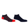 Pin Stripe Navy And Classic Navy Men's Trainer Socks, thumbnail 1 of 9