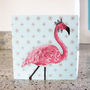 Flamingo Greeting Card, thumbnail 1 of 3