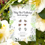 Set Of Three Inky Bird Stud Earrings, thumbnail 1 of 9