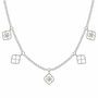 Moroccan Charm Sterling Silver Opal Necklace, thumbnail 2 of 8