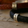 Personalised Classic Silver And Leather Bracelet, thumbnail 6 of 12