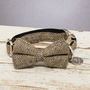 The Beaufort Country Tweed Dog Collar Bow Tie, thumbnail 1 of 5