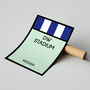 Dw Stadium Monopoly Wigan Football Print, thumbnail 2 of 2