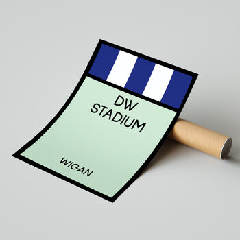 Dw Stadium Monopoly Wigan Football Print, 2 of 2