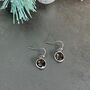 Silver Plated Brown Smoky Quartz Earrings, thumbnail 3 of 3