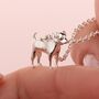 Personalised Jack Russell Sterling Silver Necklace, thumbnail 2 of 10