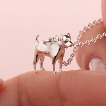 Personalised Jack Russell Sterling Silver Necklace, 2 of 10