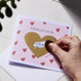 Personalised Love Hearts Scratch Card, thumbnail 1 of 7
