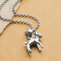 Sterling Silver Baby Deer Necklace, thumbnail 3 of 4