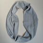 Personalised Pure Cashmere Unisex Snood Infinity Scarf, thumbnail 9 of 12