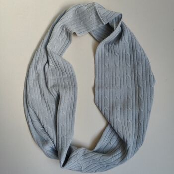 Personalised Pure Cashmere Unisex Snood Infinity Scarf, 9 of 12