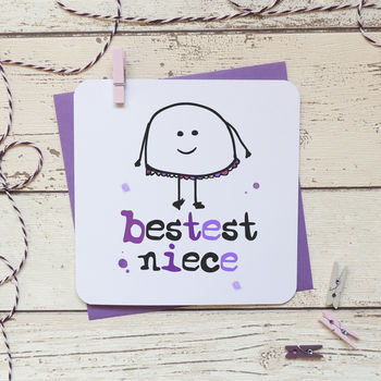 'Bestest Niece' Greeting Card, 2 of 2