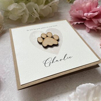 Pet Bereavement Card. Dog Or Cat, 2 of 3