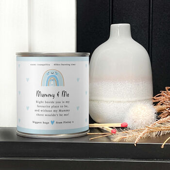 Mummy And Me New Mum Candle With Personalised Message, 2 of 4