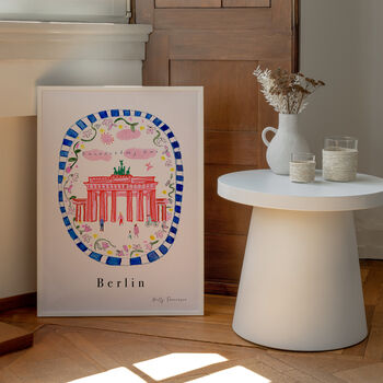 Brandenburg Gate Poster Berlin City Scene Art Print, 5 of 7