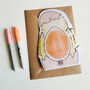 Cute Easter Chick Card Have A Crackin' Easter, thumbnail 3 of 4