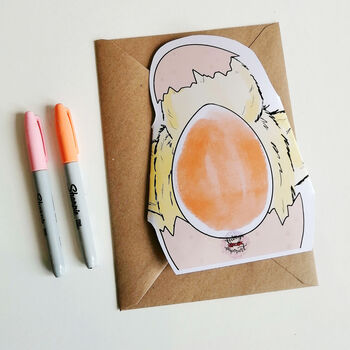 Cute Easter Chick Card Have A Crackin' Easter, 3 of 4