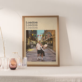 Personalised Retro Photo Holiday Print, Unframed, 4 of 8