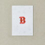 Letter B Alphabet Iron On Patch, thumbnail 3 of 4
