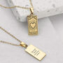 Personalised Heart Tarot Card Necklace, thumbnail 1 of 6