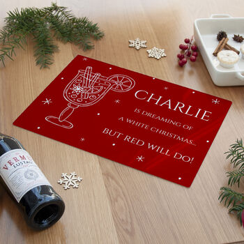 Personalised Mulled Wine Glass Chopping Board, 3 of 5