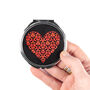 Red Heart Valentines Compact Mirror And Lens Cloth, thumbnail 4 of 9