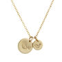 Gold Plated Or Silver Mama And Baby Bird Necklace, thumbnail 2 of 3